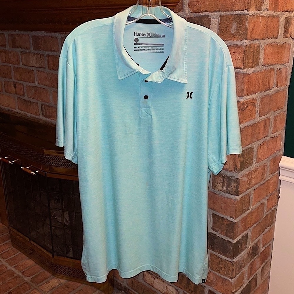 Hurley Performance Golf Polo Mens XL Blue